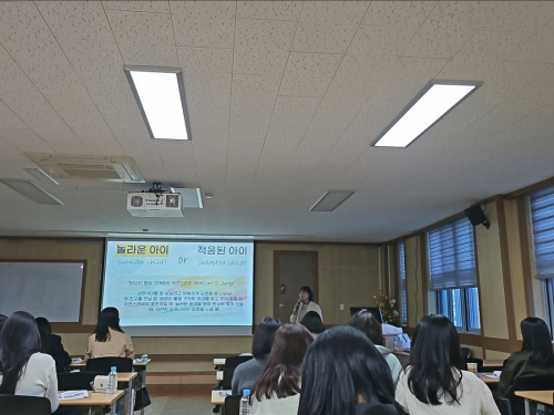 손애리 놀이치료사, 전문상담교사 연수 